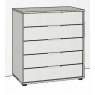 Evolution 5 Drawer Chest 80cm Wide Front in carcase colour