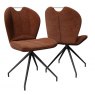 New York Swivel Dining Chair - Terracotta