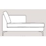 Mateo 110/160cm Chaise Unit Right Fabric - Cat 120 - Dynamic Seat