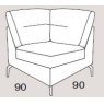 Mateo C1 Square Corner Fabric - Cat 120 - Dynamic Seat