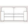 Ontario 163cm Sofa Fabric - Cat 90 - Dynamic Seat