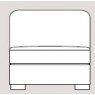 Ontario 104cm Armless Unit Fabric - Cat 90 - Dynamic Seat