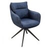 Belfast Swivel Dining Chair - Dark Blue