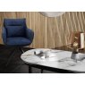 Belfast Swivel Dining Chair - Dark Blue