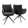 Belfast Swivel Dining Chair - Charcoal