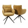 Belfast Swivel Dining Chair - Ochre Yellow