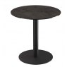 Orlando Round Table 75 x 75 cm - Steel - Black lacquered steel legs