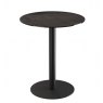 Orlando Round Table 75 x 90 cm - Steel - Black lacquered steel legs