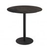 Orlando Round Table 100 x 90 cm - Steel - Black lacquered steel legs