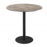 Orlando Round Table 100 x 100 cm - Argile - Black lacquered steel legs