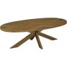 Chevron Rustic Oak 240cm - Extra Large 8 Seater Dining Table  - WOODEN LEGS