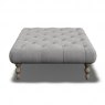 Ashbourne Deep Buttoned Square Stool B Grade Fabric