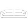 Milano Grand Sofa - One Piece - B Fabric - Comfort Sit Crumb Foam
