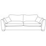 Milano Extra Large Sofa - B Fabric - Comfort Sit Crumb Foam