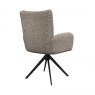 Oska Swivel With Arms Dining Chair - Beige