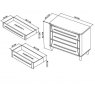 Renzo 3 Drawer Chest