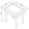 Renzo Dressing Stool Only