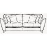 Lewis 4 Seater Settee (Split As Standard) - Grade A Fabric
