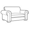 Belverdere Cuddler Sofa - Classic Back - 10* Fabric