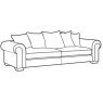 Belverdere Grand Sofa - Split - Pillow Back - 10* Fabric