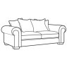 Belverdere Large Sofa - Pillow Back - 10* Fabric