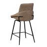 Rogan Swivel Bartstool - Taupe - Seat Height 66cm