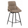 Rogan Swivel Bartstool - Taupe - Seat Height 66cm