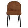 Max Dining Chair with Black Legs - Rust