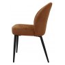 Max Dining Chair with Black Legs - Rust