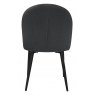 Max Dining Chair with Black Legs - Dark Grey