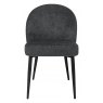 Max Dining Chair with Black Legs - Dark Grey