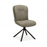 Yarnis Dining Chair - Grey / Sage - Black Leg