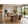 Dining Chair with Wooden Leg - Taupe