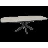 Extending Dining Table 130/170 x 100 x 76 cm - Alhambra Matte - Black lacquered steel legs