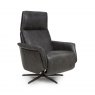 Boho Swivel Recliner - Dark Grey