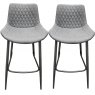 Piper Bar Stools Set of 2 Shadow Grey