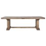 Watton Collection Monastery Block Leg Extending Table Grey oil Finish 180/240/280
