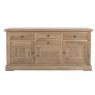 Watton Collection Lyon 3 Door Sideboard Grey Oiled Finish