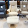 Zurs Swivel Recliner & Footstool