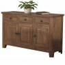 Watton Collection Keswick 3 Door Sideboard Grey Oiled Finish