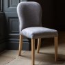 Pavilion Dining Chair - Smoke with Grey oil legs & Brass Studs