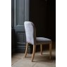 Pavilion Dining Chair - Smoke with Grey oil legs & Brass Studs