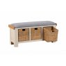 110CM UPHOLSTERED HALL BENCH