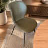Sergio Fixed Dining Chair  - Legs A Semi Leather All Over