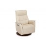 Hamlin Rock Swivel Powered Recliner  & Rechargeable (Medium) - Base A - 4 Motor - Soleda Leather