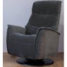 Hamlin Rock Swivel Powered Recliner  & Rechargeable (Medium) - Base A - 2 Motor - Grade 4 Fabric
