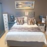 Double Bed Base Set Including Floor Standing Headboard
