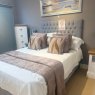 Double Bed Base Set Including Floor Standing Headboard