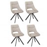 Banjar 4 'P' Style Swivel Dining Chairs