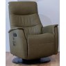 Hamlin Rock Swivel Powered Recliner & Rechargeable (Large) - Base A - 4 Motor - Soleda Leather